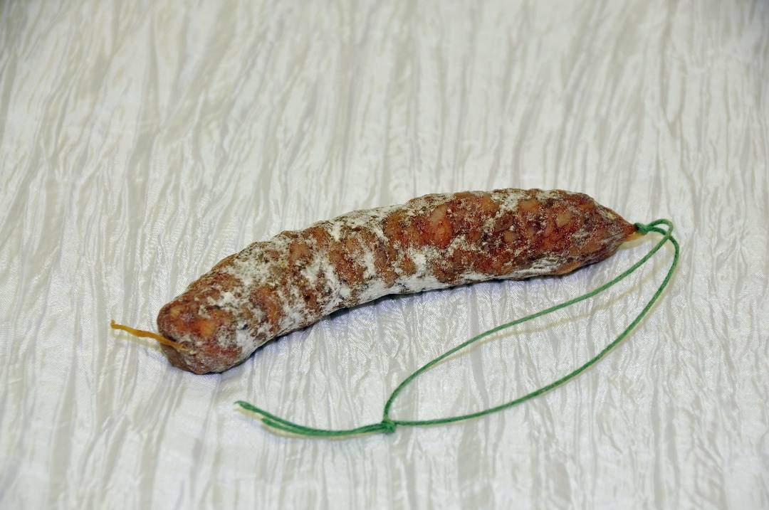 Saucisse sèche aux olives poivrons, ou figues Les Salaisons de Meillonnas : photo du produit rappelé le 06/09/2021