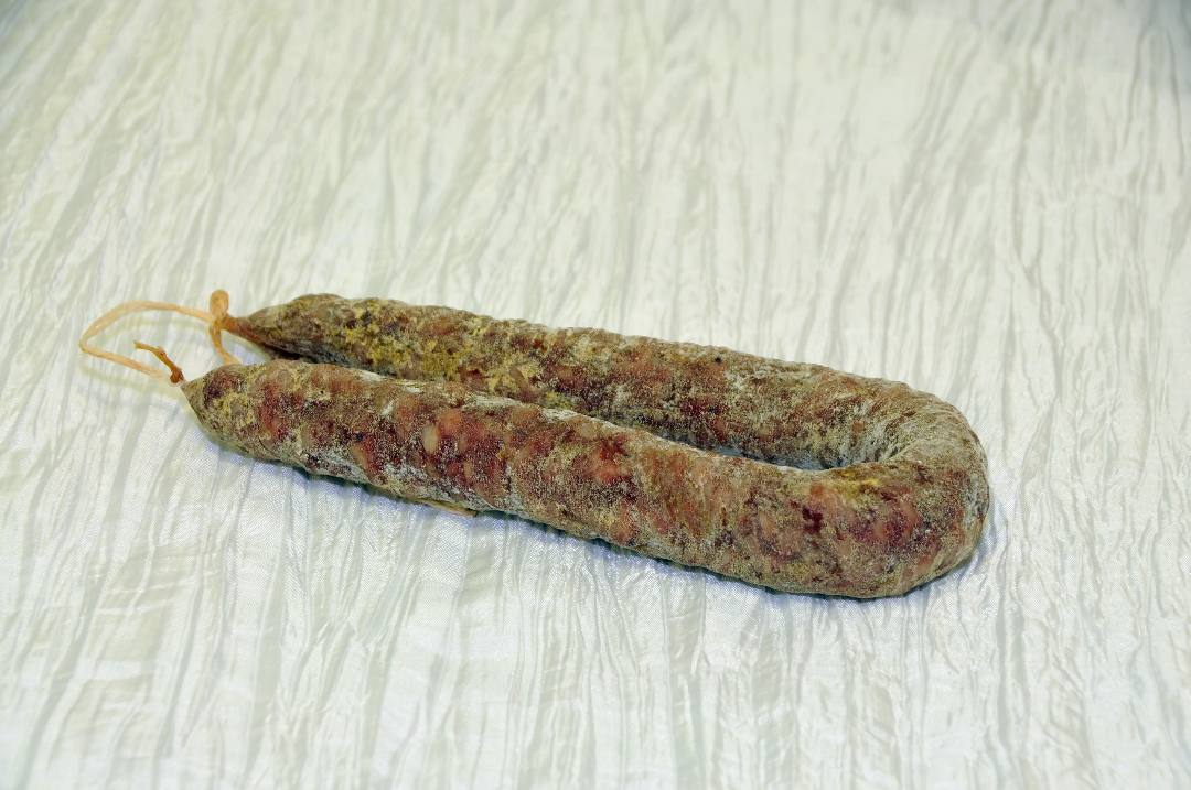 Saucisse sèche aux olives poivrons, ou figues Les Salaisons de Meillonnas : photo 2 sur 5 du produit rappelé le 06/09/2021