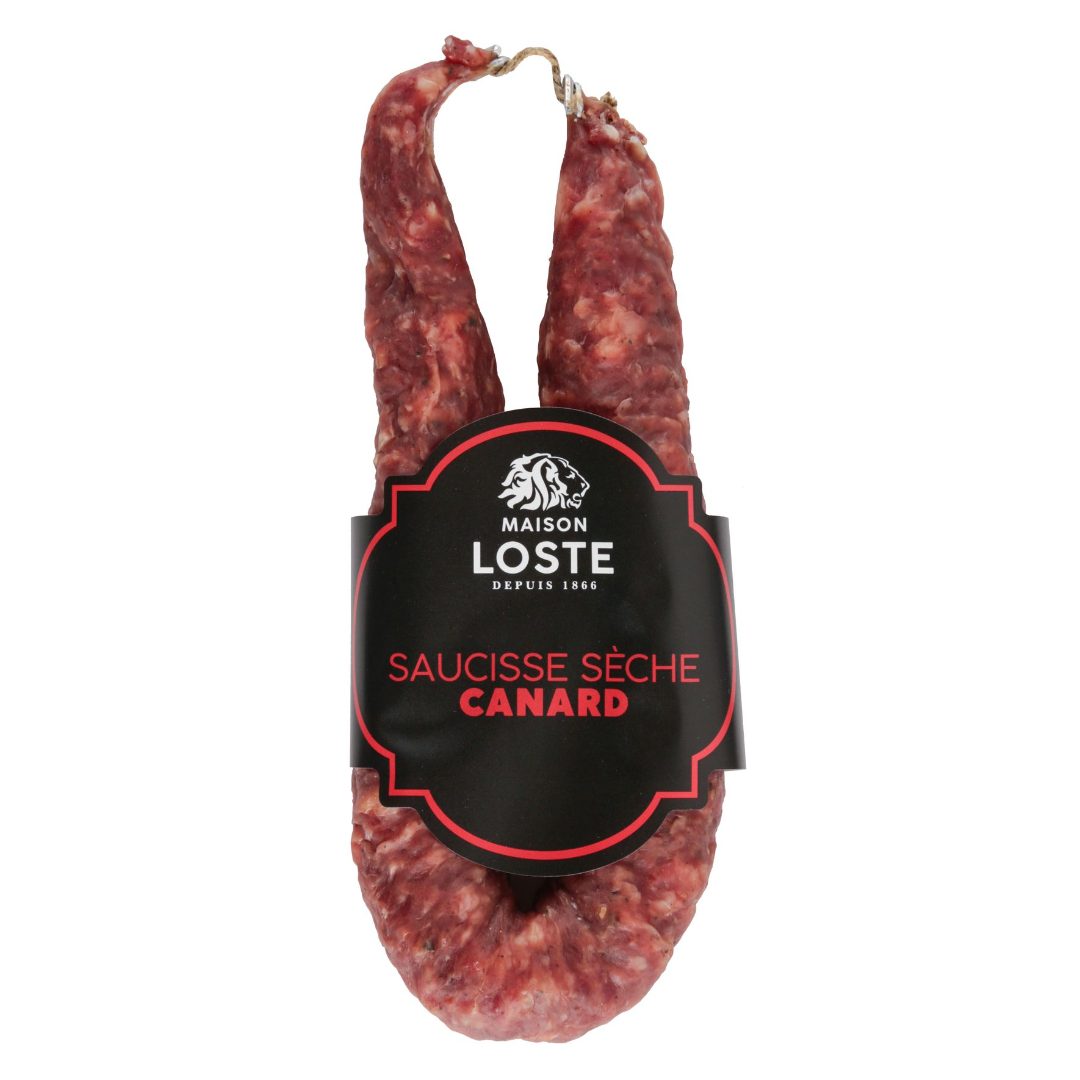 Saucisse sèche de canard Loste : photo du produit rappelé le 24/04/2024