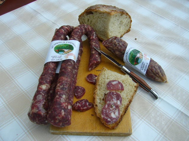 Saucisse seche perche Les Gorges de l'Aveyron : photo du produit rappelé le 11/06/2024