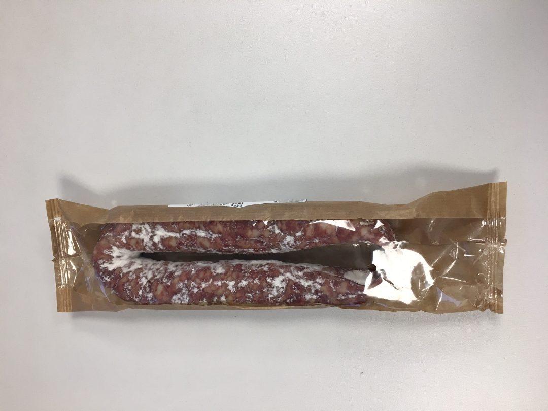 Saucisse seche sachet Affrais : photo du produit rappelé le 13/12/2023