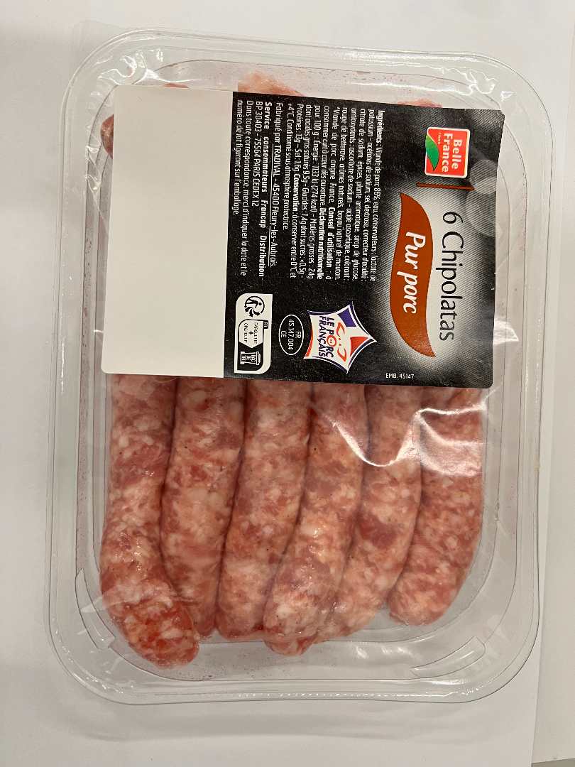 Saucisserie Bel France : photo du produit rappelé le 31/07/2024