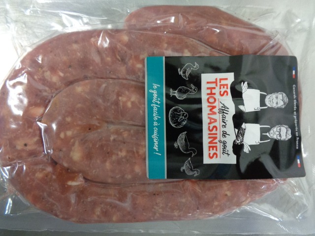 Saucisses de canard façon toulouse Le Grenier des Gastronomes : photo du produit rappelé le 07/06/2023