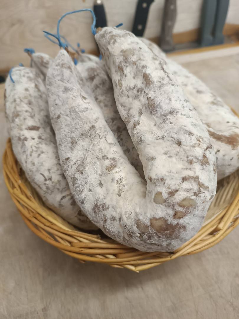 Saucisses sèches : photo du produit rappelé le 25/10/2024