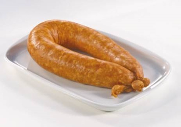 Saucisson a l'ail et saucisses de francfort Prestige de la Sarthe : photo du produit rappelé le 24/07/2026