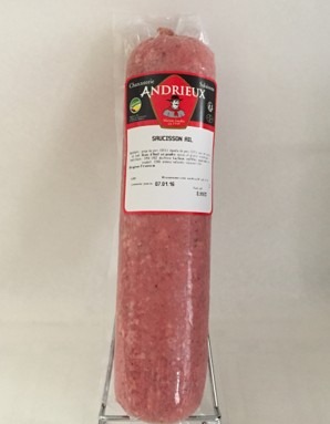 Saucisson ail 800gr Andrieux : photo du produit rappelé le 22/10/2025