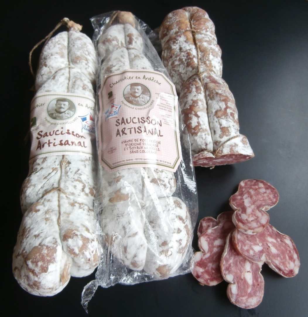Saucisson bridé de l'ardèche Ferdinand Chaudouard / Paul et Ferdinand : photo du produit rappelé le 24/07/2023