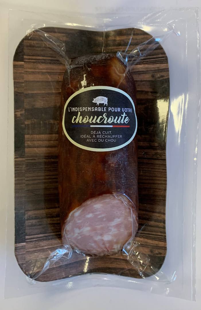 Saucisson cuit à l'ail fumé : photo du produit rappelé le 19/10/2022
