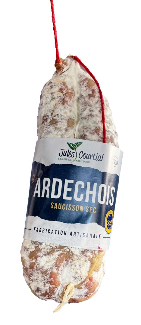 Saucisson de l'ardeche IGP vpf Jules Courtial : photo du produit rappelé le 03/03/2026