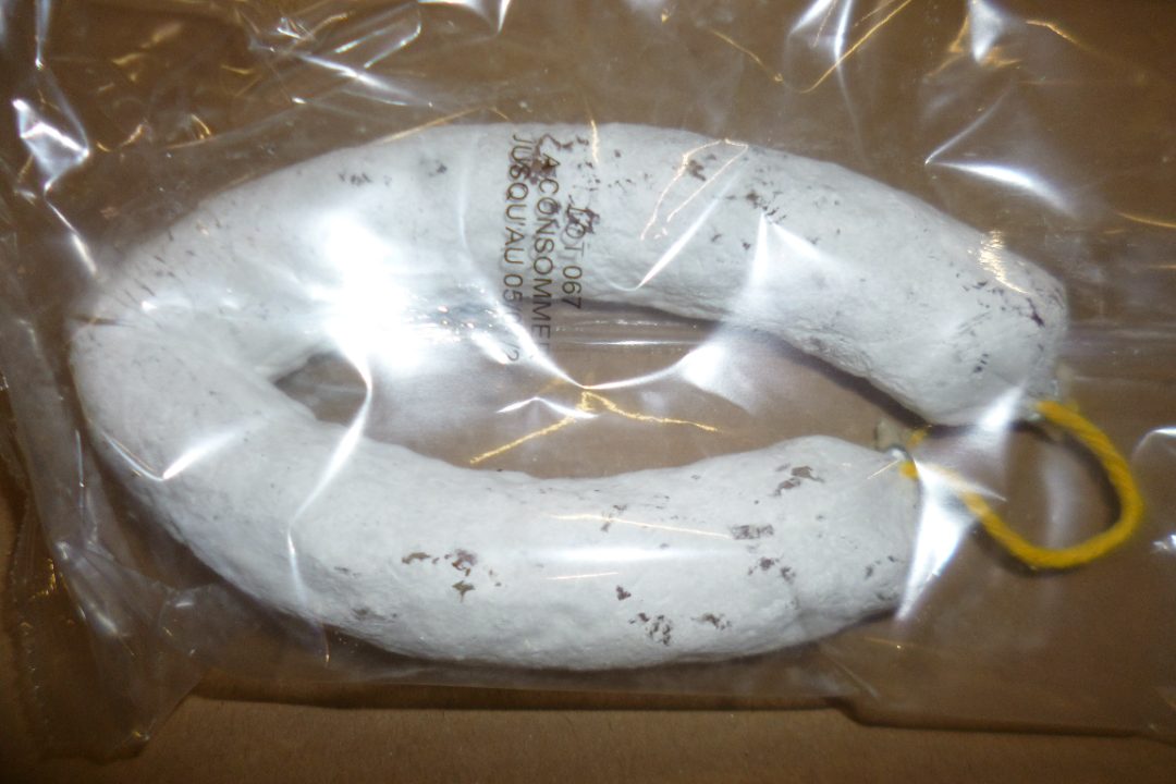 Saucisson de volaille aux noisettes : photo du produit rappelé le 21/03/2024