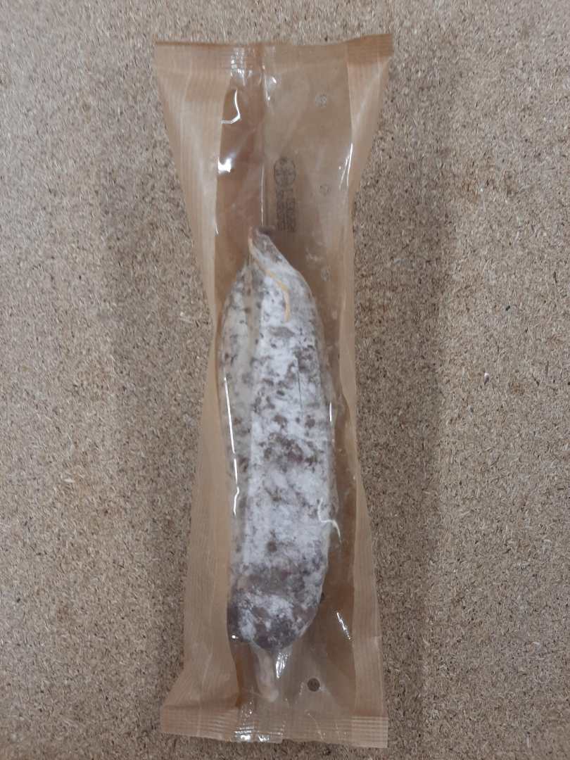 Saucisson sec aux noisettes bio 200 bioporc kraft vpff : photo du produit rappelé le 24/03/2023