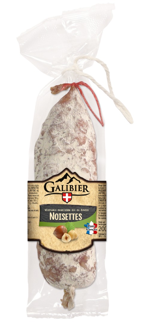 Saucisson sec aux noisettes Le Galibier : photo du produit rappelé le 13/06/2022