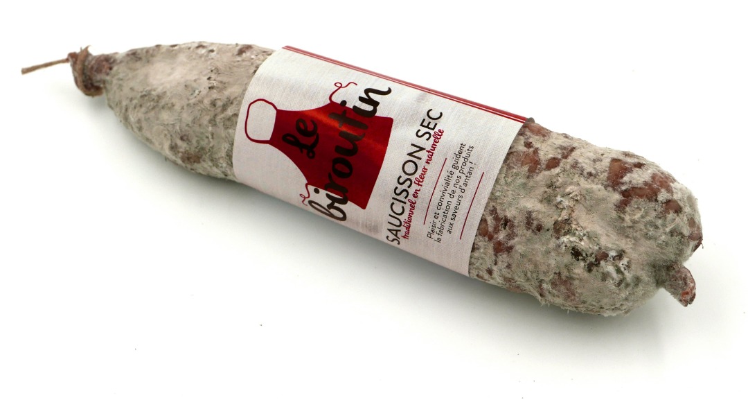 Saucisson sec le biroutin 280 g Salaisonniers du Pilat : photo du produit rappelé le 16/06/2023