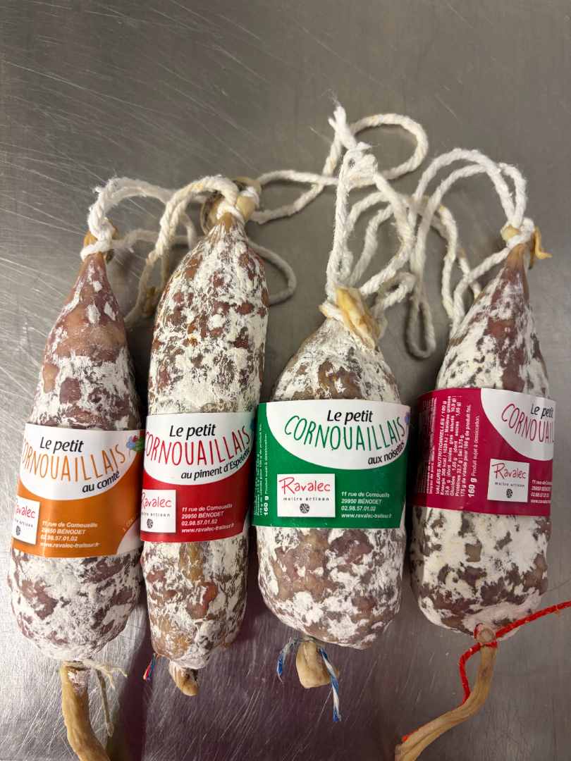 Saucisson sec le petit cornouaillais Ravalec : photo du produit rappelé le 04/09/2026