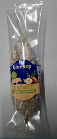 Saucisson sec noisette Biocoop clean label 200 bef : photo du produit rappelé le 24/03/2023