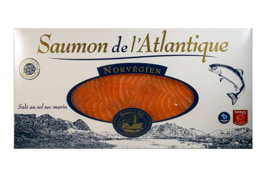 Saumon de l'atlantique norvègien Bourgain et Fils : photo 2 sur 4 du produit rappelé le 05/07/2023