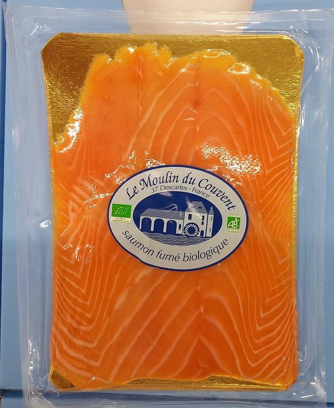 Saumon écossais biologique fumé tranché Le Moulin du Couvent : photo du produit rappelé le 13/03/2026