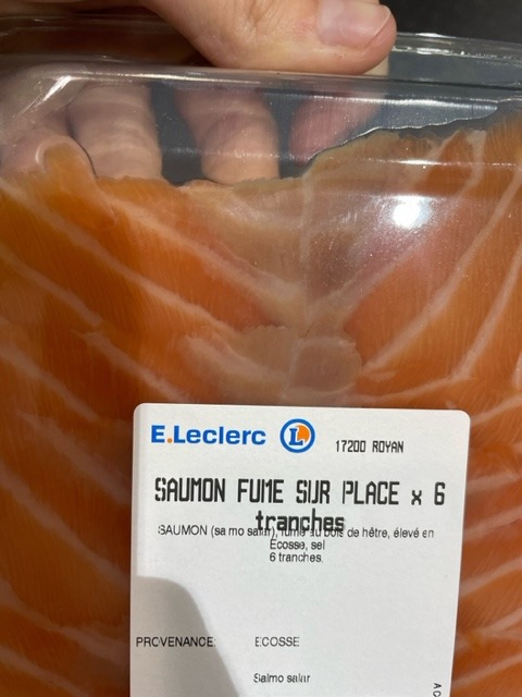 Saumon ecossais - saumon fumé sur place : photo du produit rappelé le 22/02/2023