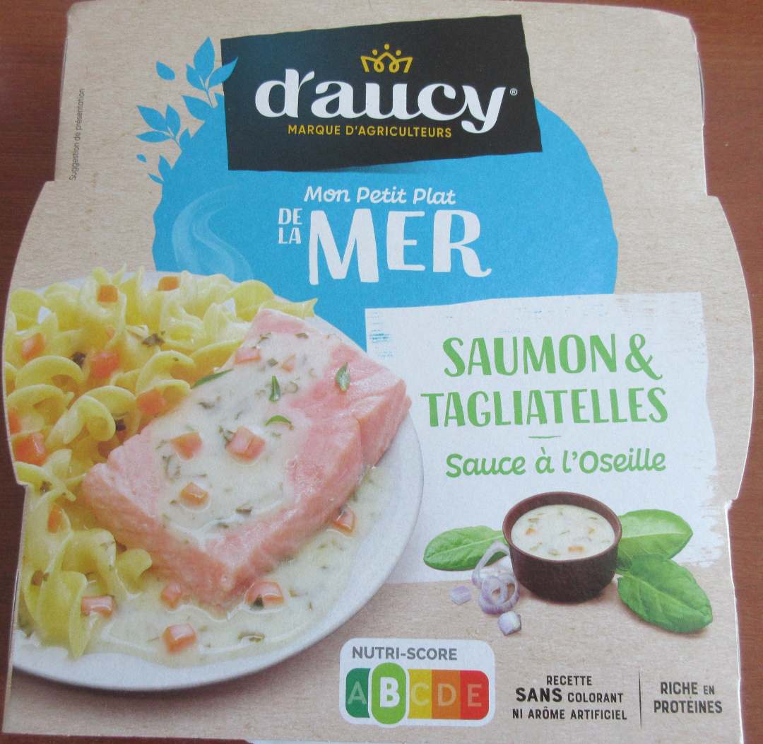 Saumon et tagliatelles sauce à l'oseille D'Aucy : photo du produit rappelé le 15/04/2021