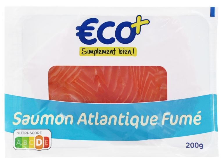 Saumon fumé atlantique 200 g Eco : photo du produit rappelé le 29/07/2024