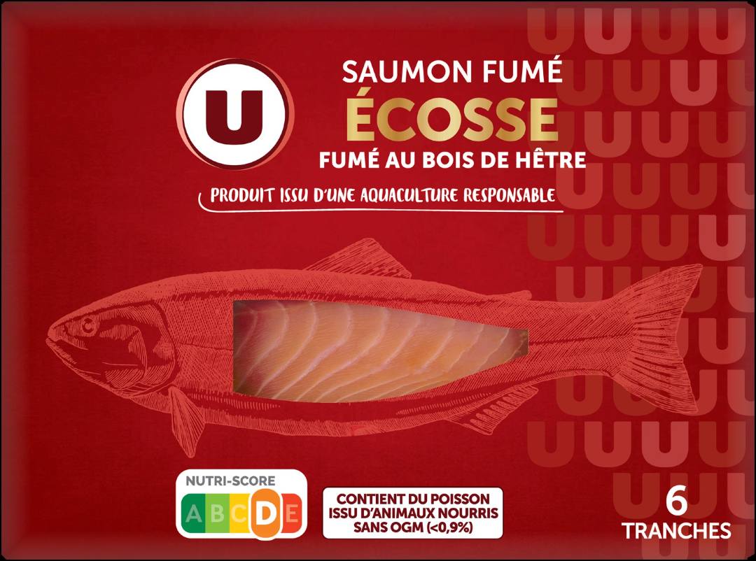 Saumon fumé atlantique ecosse u : photo 2 sur 4 du produit rappelé le 08/10/2024