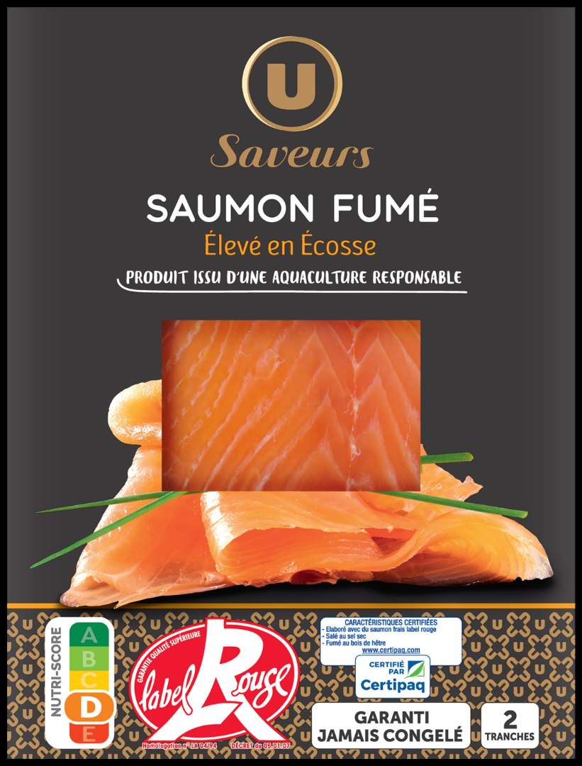 Saumon fumé atlantique ecosse u : photo 4 sur 4 du produit rappelé le 08/10/2024