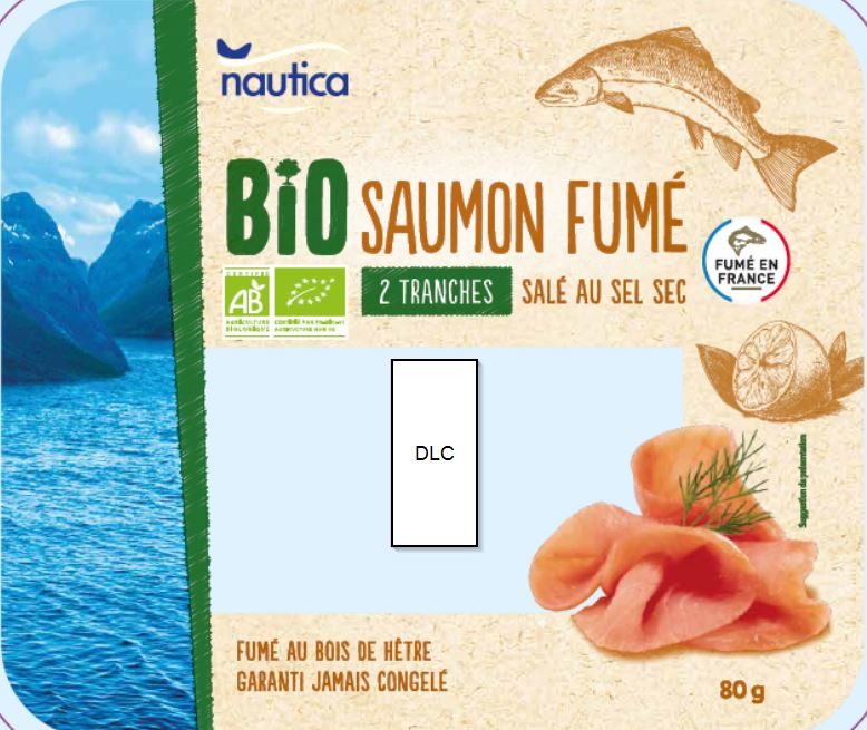 Saumon fumé d'ecosse bio Nautica : photo du produit rappelé le 08/09/2022