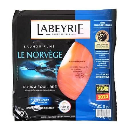 Saumon fumé Delpierre / Labeyrie : photo 4 sur 5 du produit rappelé le 19/08/2026