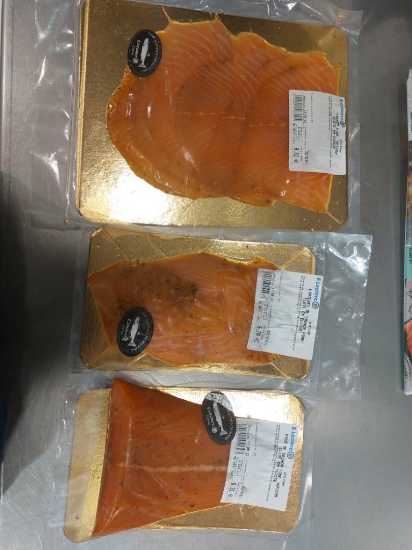 Saumon fumé E. Leclerc Cernay : photo du produit rappelé le 25/08/2022