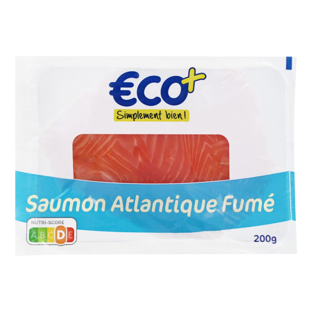 Saumon fumé en tranches - 200g Eco : photo du produit rappelé le 08/10/2024