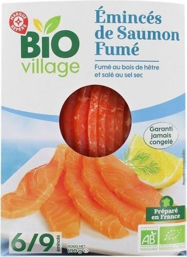 Saumon fumé et lardons de saumon Marque Repère et Biovillage : photo 4 sur 5 du produit rappelé le 19/08/2026
