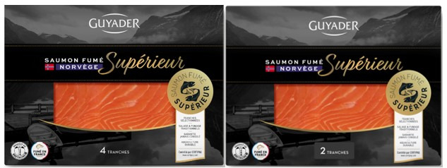Saumon fume superieur norvege Guyader : photo du produit rappelé le 08/10/2024