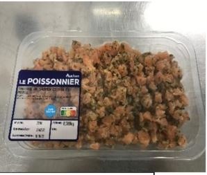 Saumon mariné et tartare saumon Auchan : photo 4 sur 5 du produit rappelé le 07/03/2024