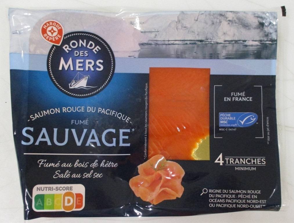 Saumon rouge du pacifique fume sauvage 4 tranches - 120g Ronde des Mers : photo du produit rappelé le 05/04/2024
