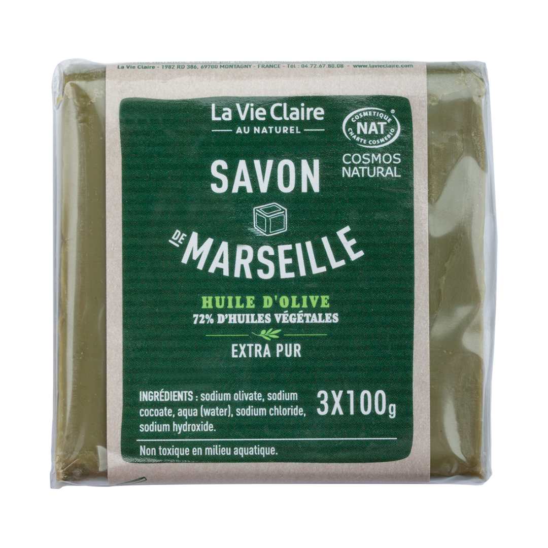 Savon de Marseille huile d'olive extra pur La Vie Claire : photo du produit rappelé le 18/09/2026