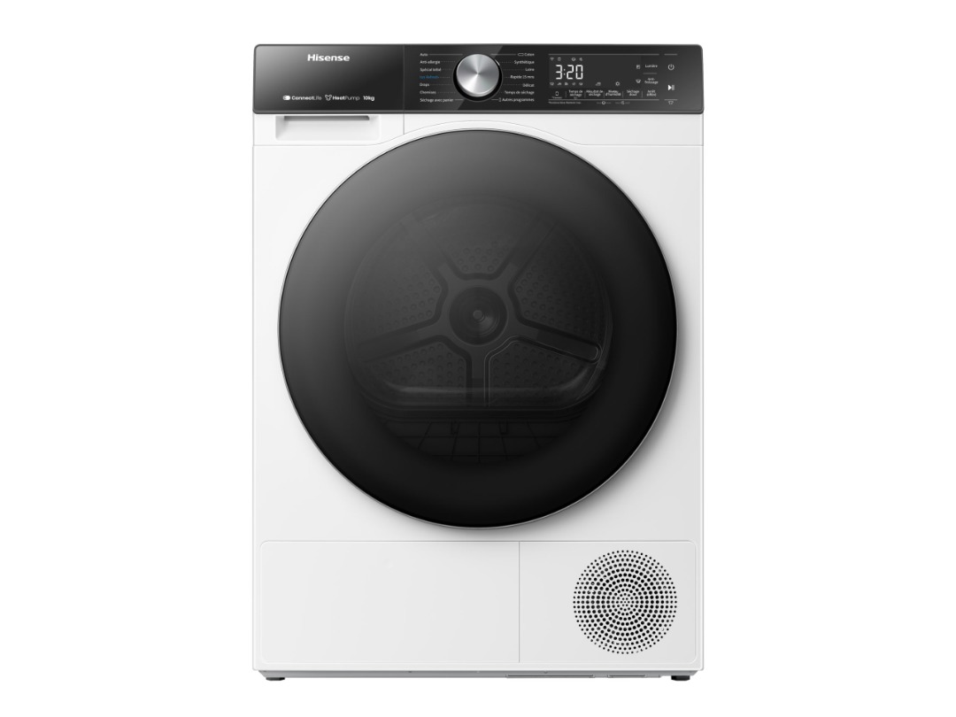 Sèche linge pompe à chaleur dh5s102bw Hisense : photo du produit rappelé le 04/09/2025
