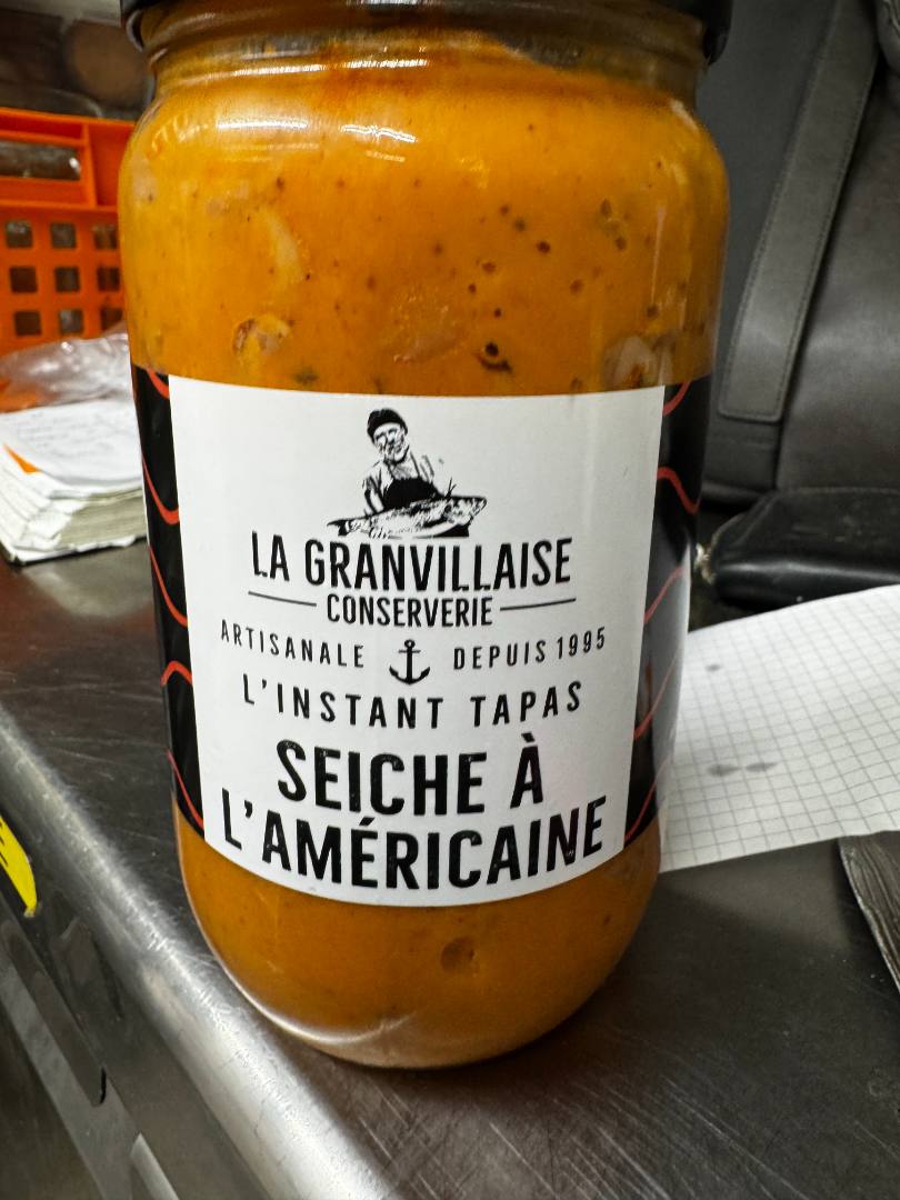 Seiche a l'americaine Conserverie la Granvillaise : photo du produit rappelé le 09/10/2025
