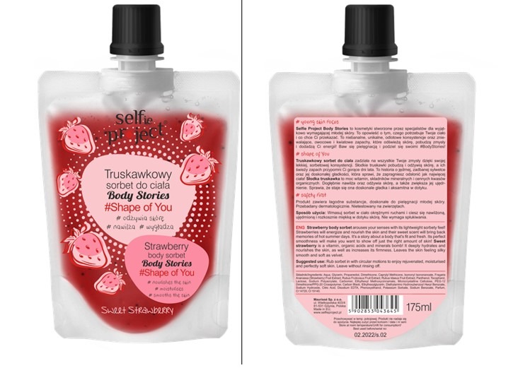 Selfie projet corps 175 ml : photo du produit rappelé le 05/10/2022