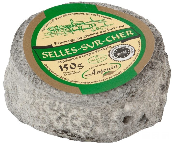 Selles sur cher nu AOP lait cru 23%mg anjouin 150g Fromagerie d’Anjouin : photo du produit rappelé le 30/08/2025