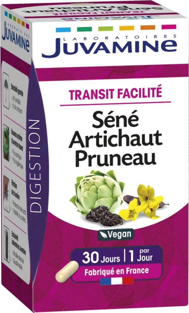 Séné artichaut pruneau - transit facilité Juvamine : photo du produit rappelé le 21/02/2023