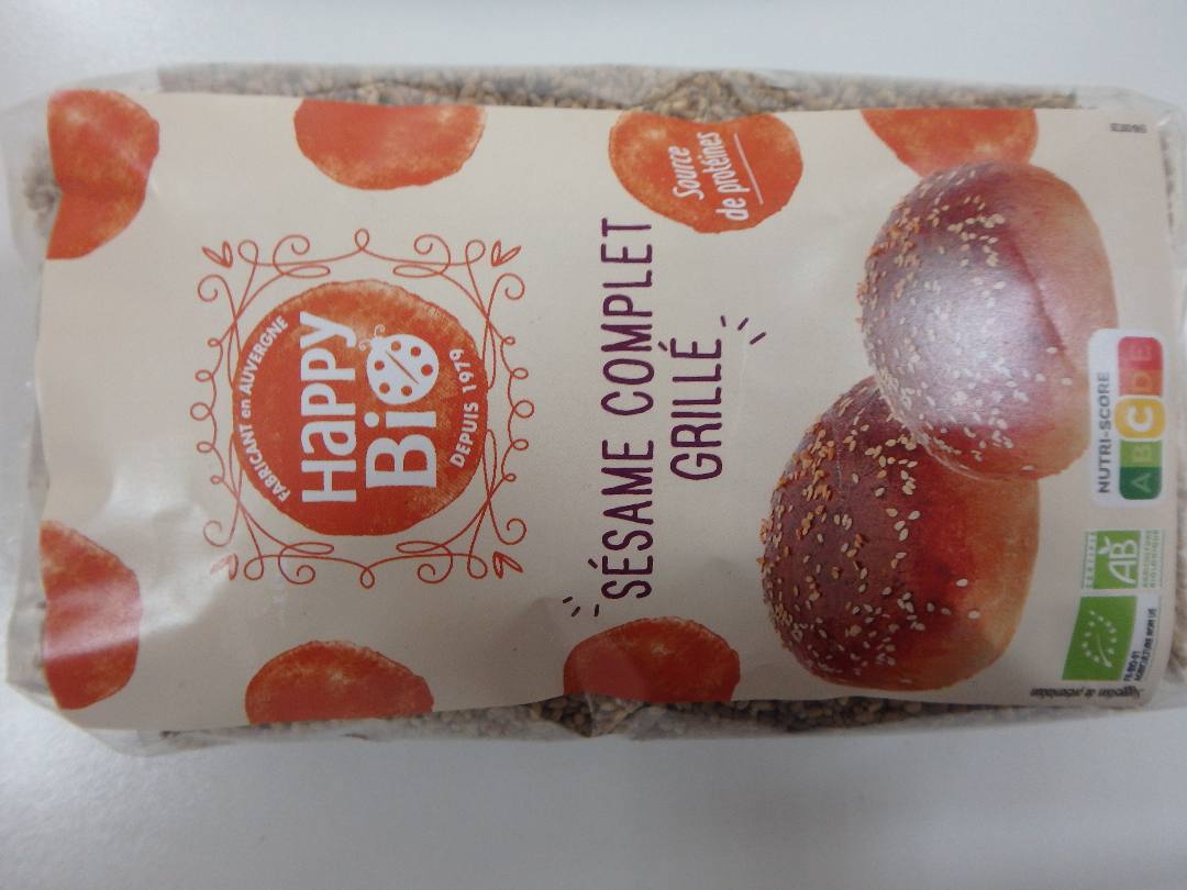 Sésame complet grillé Happy BIO : photo du produit rappelé le 07/04/2021