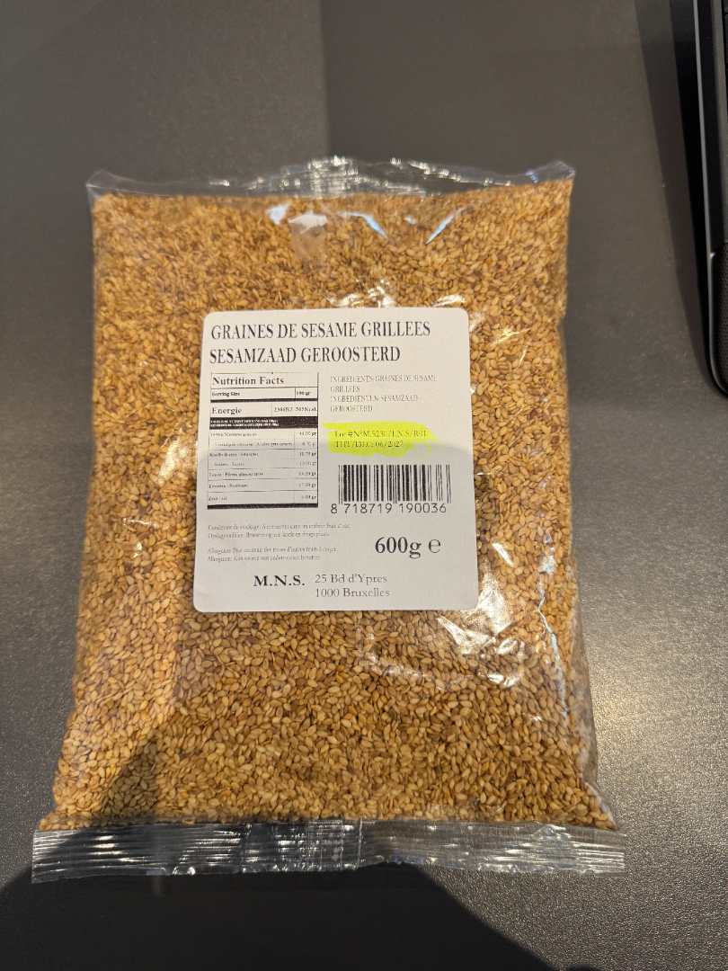 Sesame dore Konouz - M.N.S : photo du produit rappelé le 15/07/2026