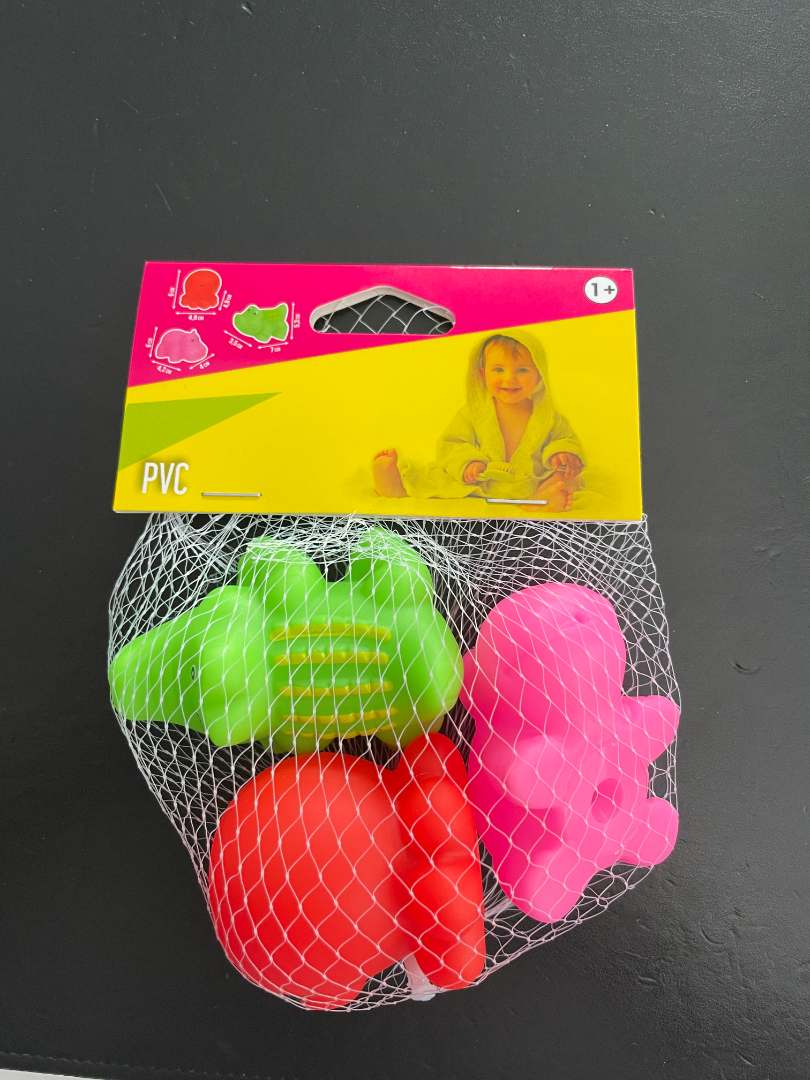 Set de 3 petits animaux de bain sonores Tendance : photo 2 sur 3 du produit rappelé le 16/02/2024