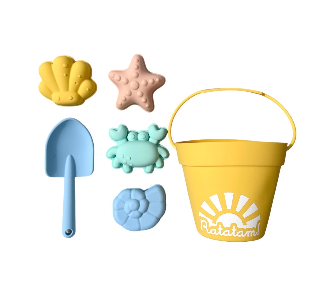 Set de jouets de plage en silicone Ratatam : photo du produit rappelé le 07/10/2025