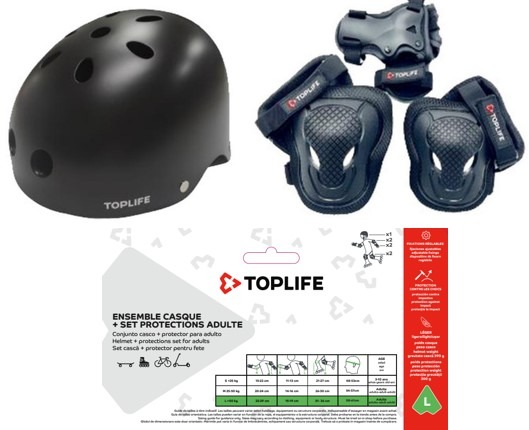 Set de protection adulte Toplife : photo 2 sur 3 du produit rappelé le 05/09/2024