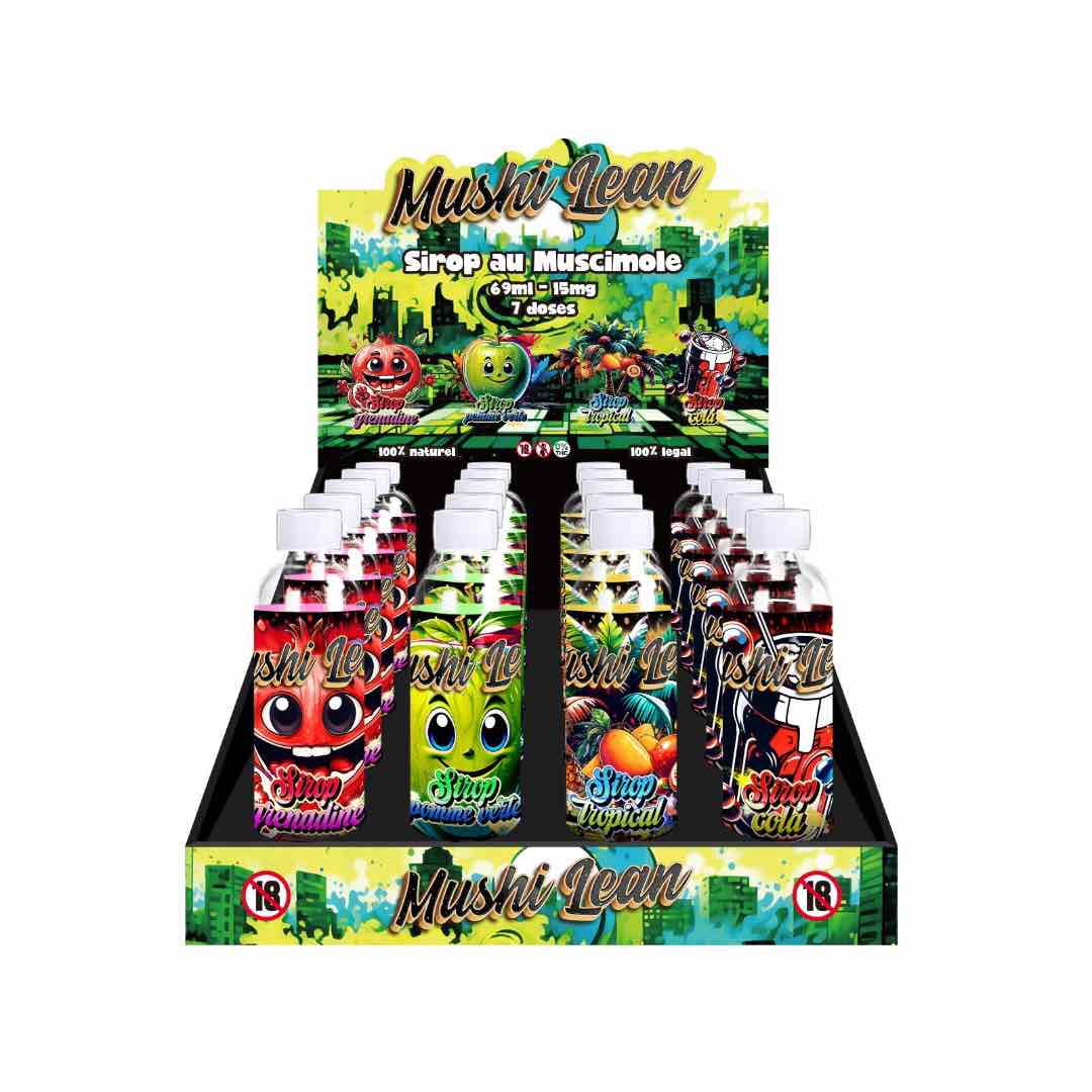 Sirop muscimole 15mg 69ml Mushi'lean : photo du produit rappelé le 17/02/2025