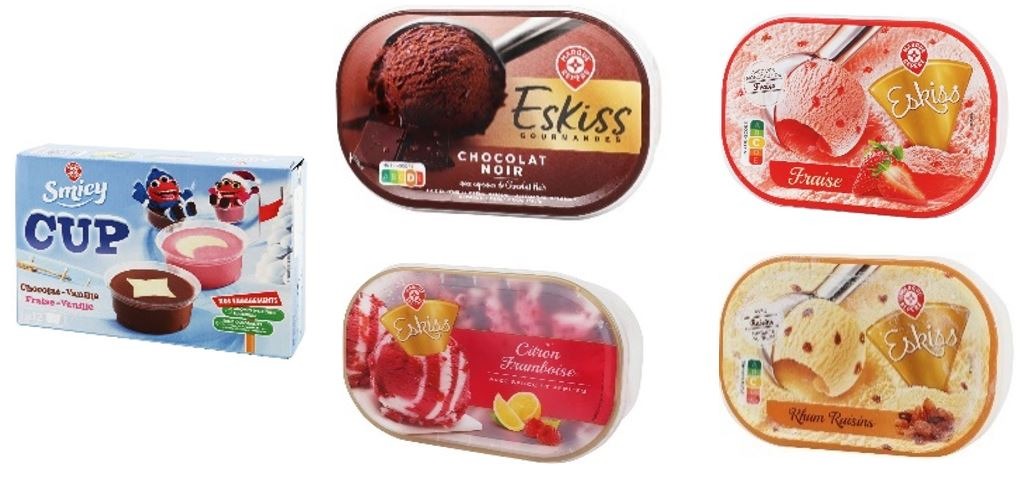 Smicy cup et bacs eskiss : photo du produit rappelé le 03/02/2022