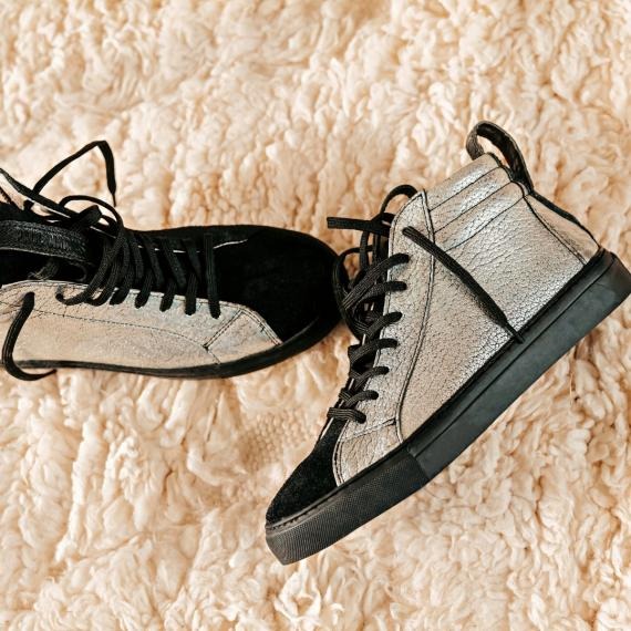 Sneakers pm001 argenté noir Paul Marius : photo du produit rappelé le 11/07/2022