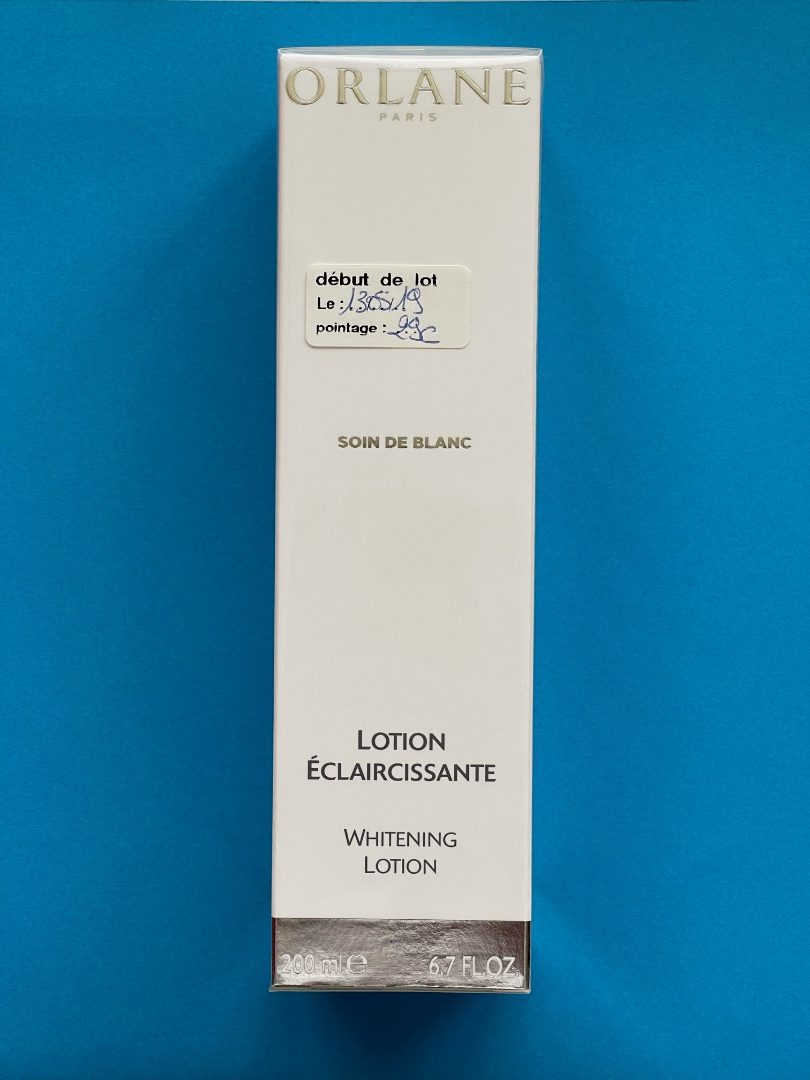 Soin de blanc lotion eclaircissante Orlane : photo du produit rappelé le 20/10/2022