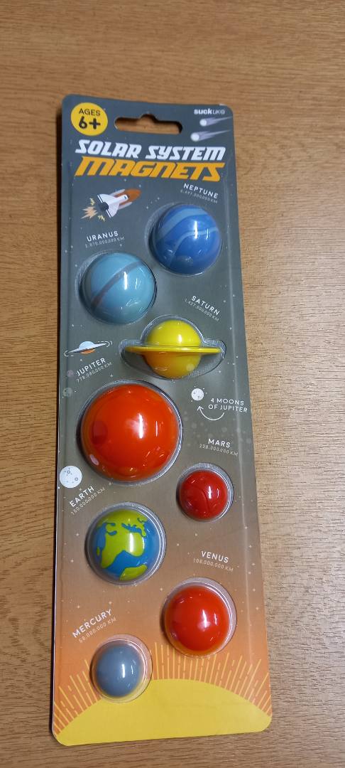 Solar system magnets Suck Uk LTD : photo 2 sur 3 du produit rappelé le 27/01/2023